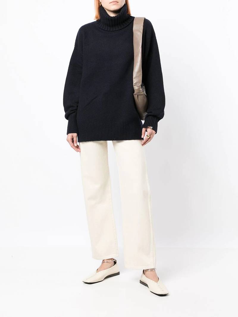 extreme cashmere Xtra oversized roll-neck jumper outlook