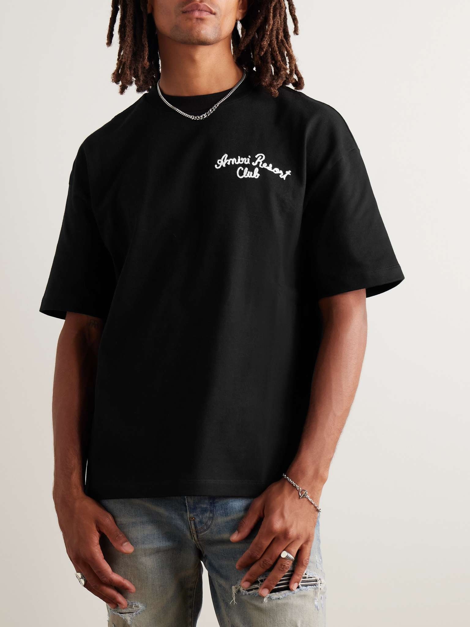 【AMIRI】Resort Club Tシャツ ★ コットン生地 リゾートライク AMIRI Resort Club Tee | italist