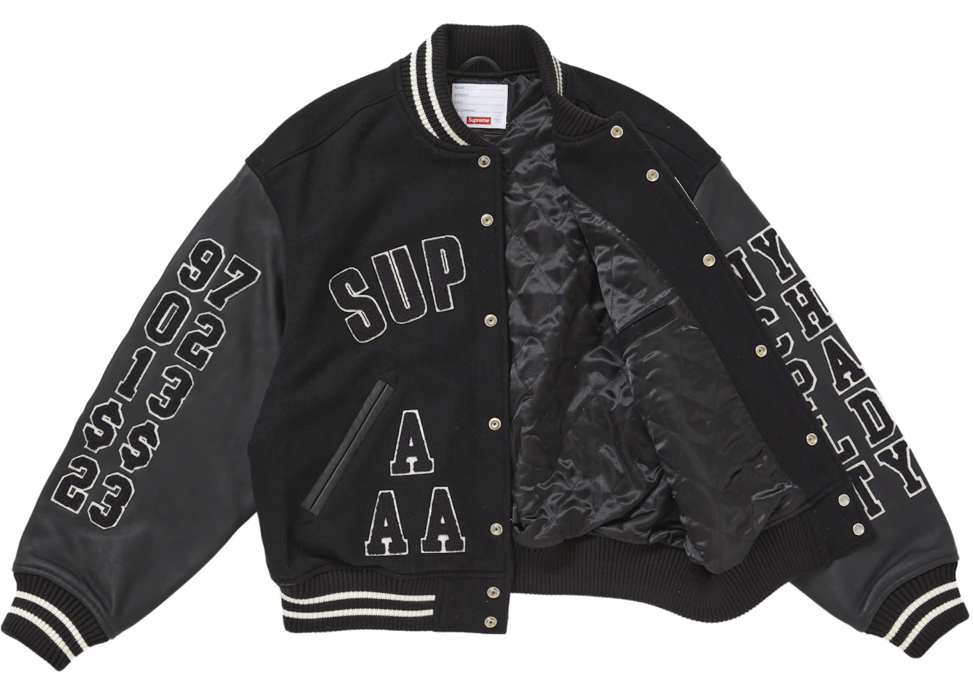 Supreme Praises Varsity Jacket Black - 2
