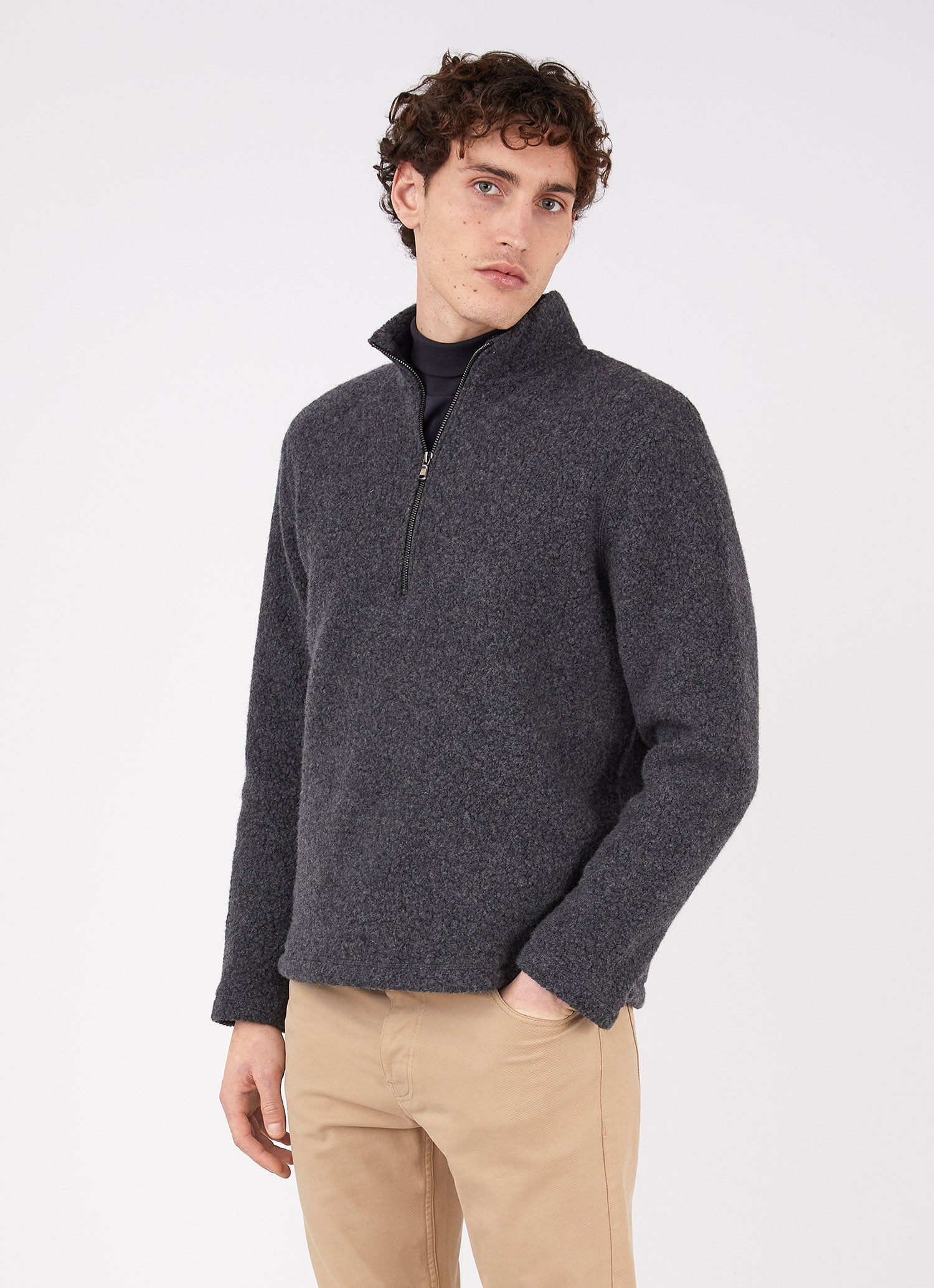 Wool Fleece Zip Neck - 2