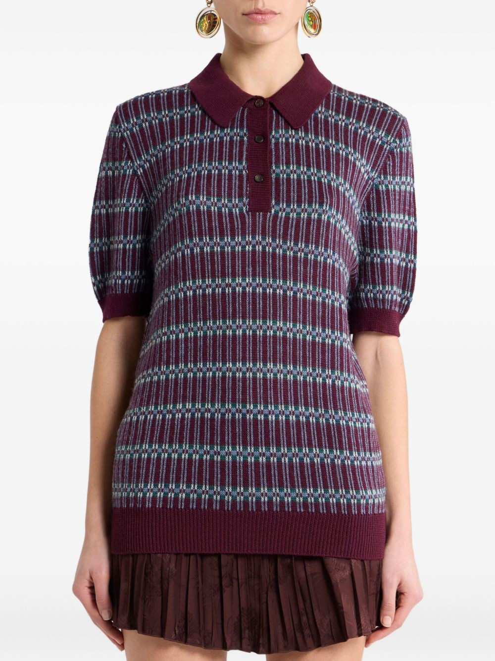 jacquard polo shirt - 3
