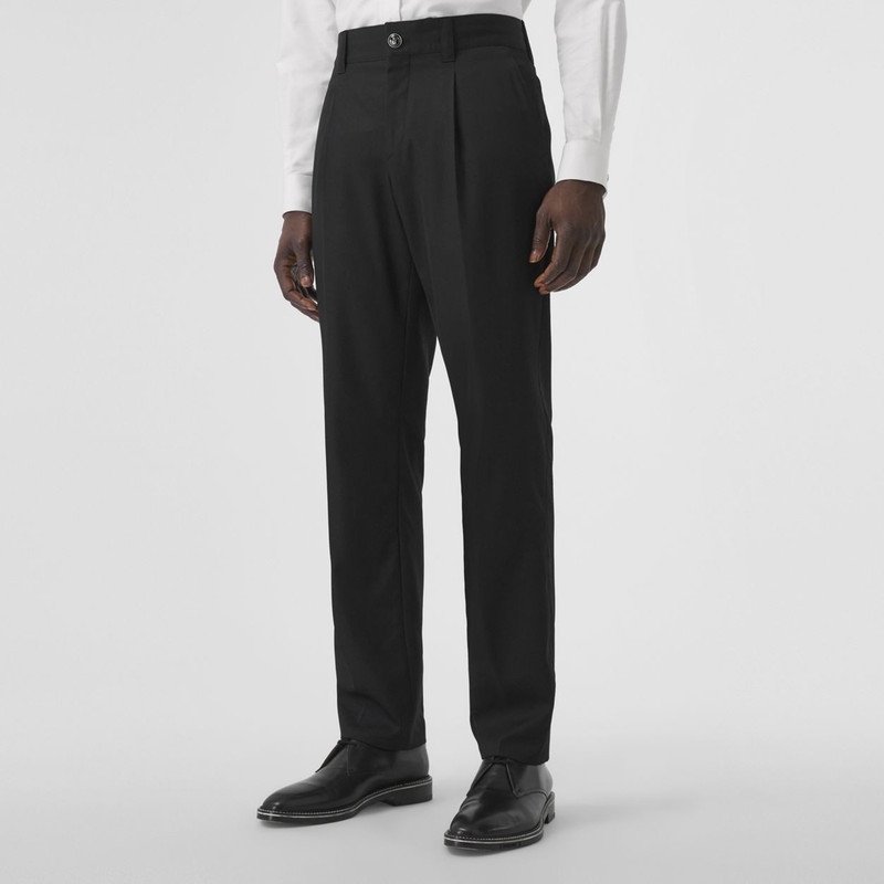 Technical Wool Cropped Tailored Trousers 5