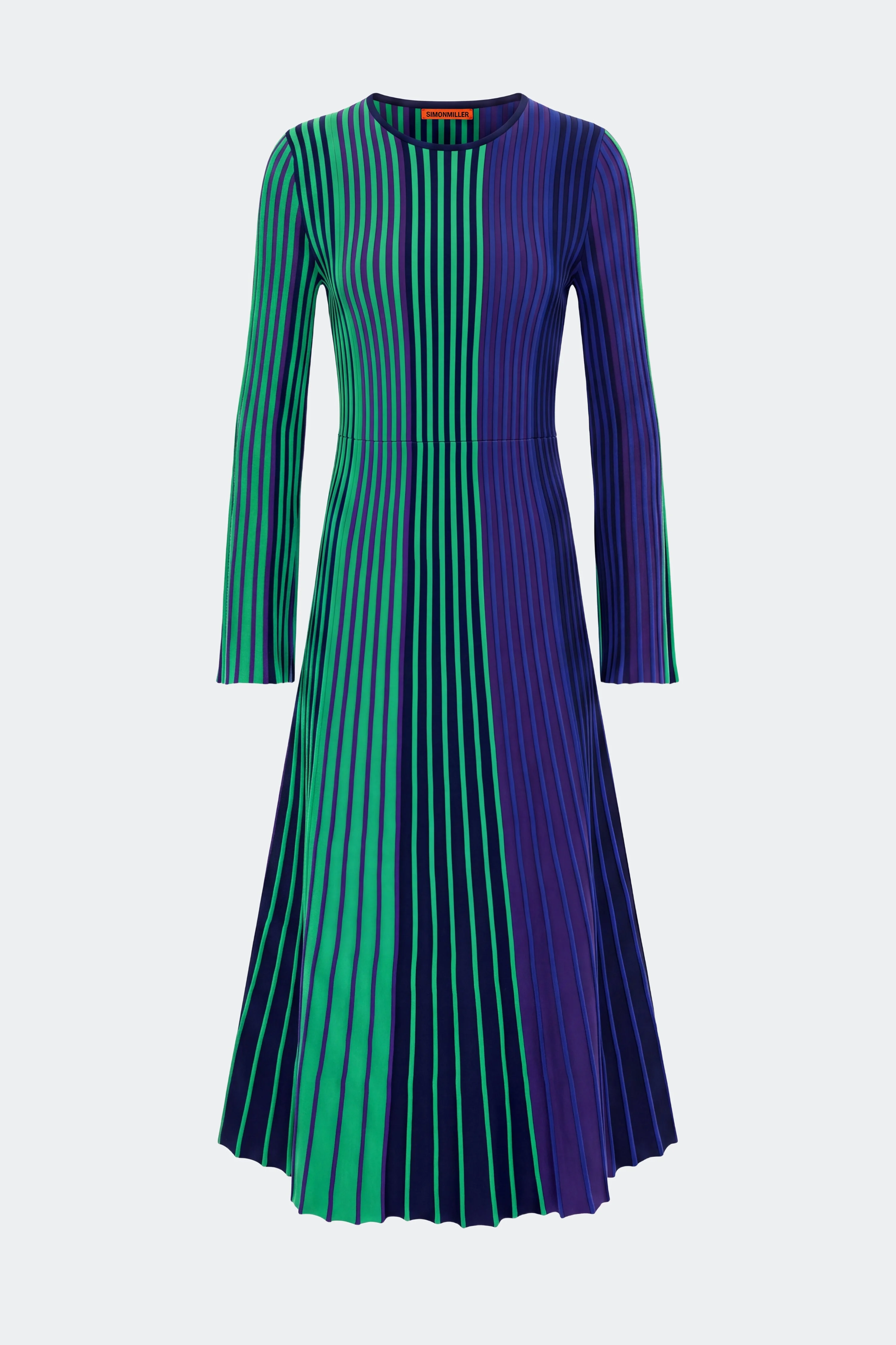 Celia Knit Dress In Cool Tone Rib - 1