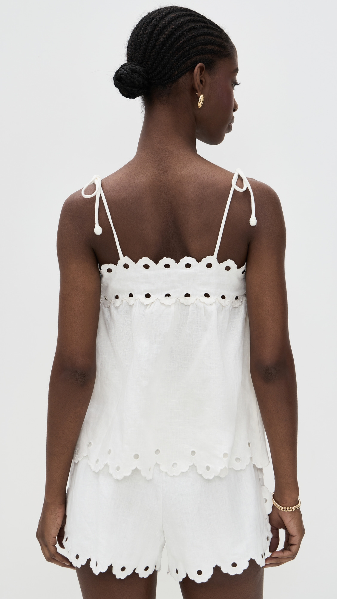 Flowers Richelieu Sleeveless Blouse - 2