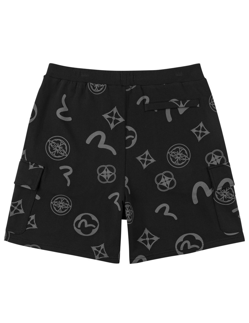 EVISU Dip-Dye Monogram Woven Shorts outlook