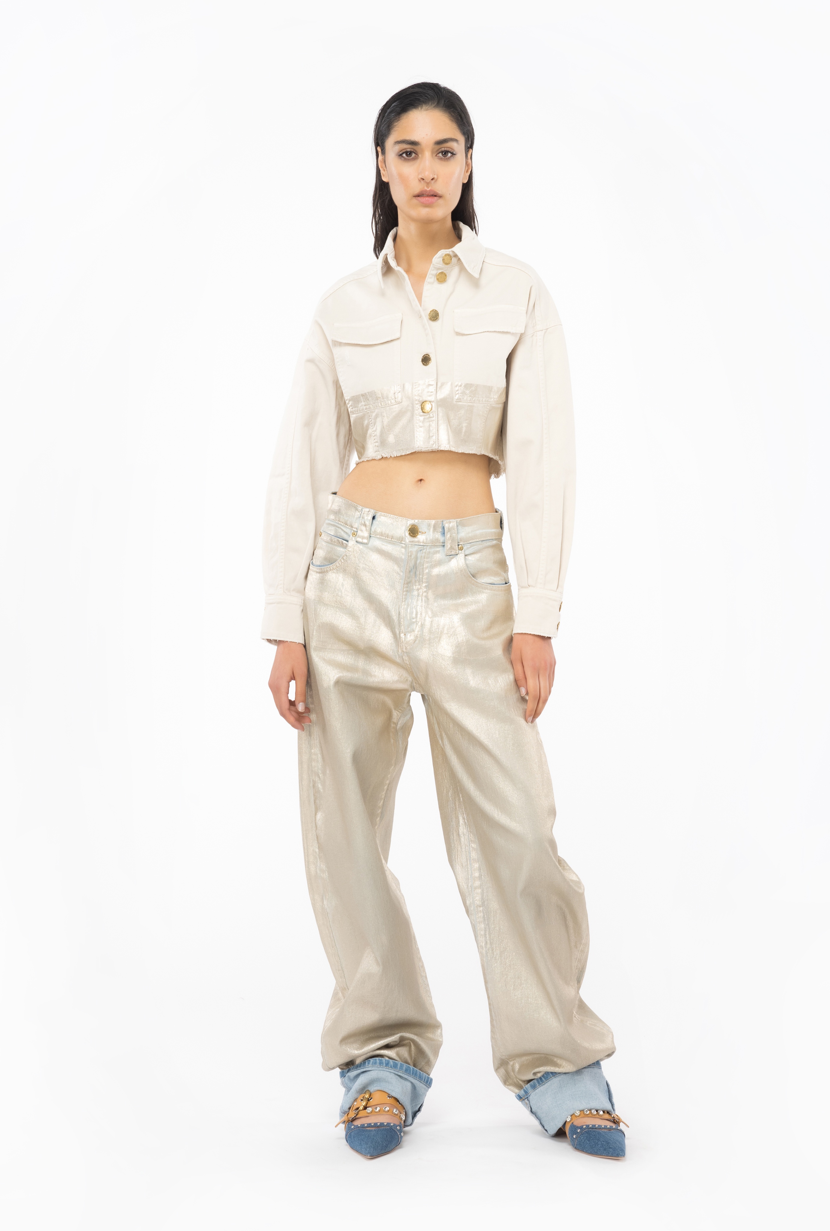 EGG-FIT SHINY DENIM JEANS - 3