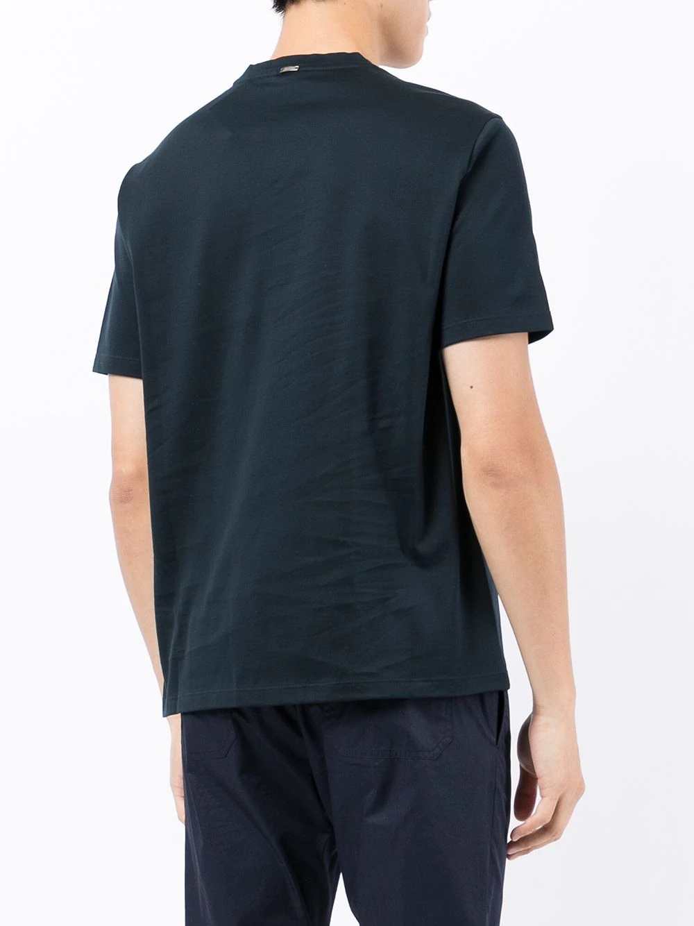 contrast-trim short-sleeve T-shirt - 4