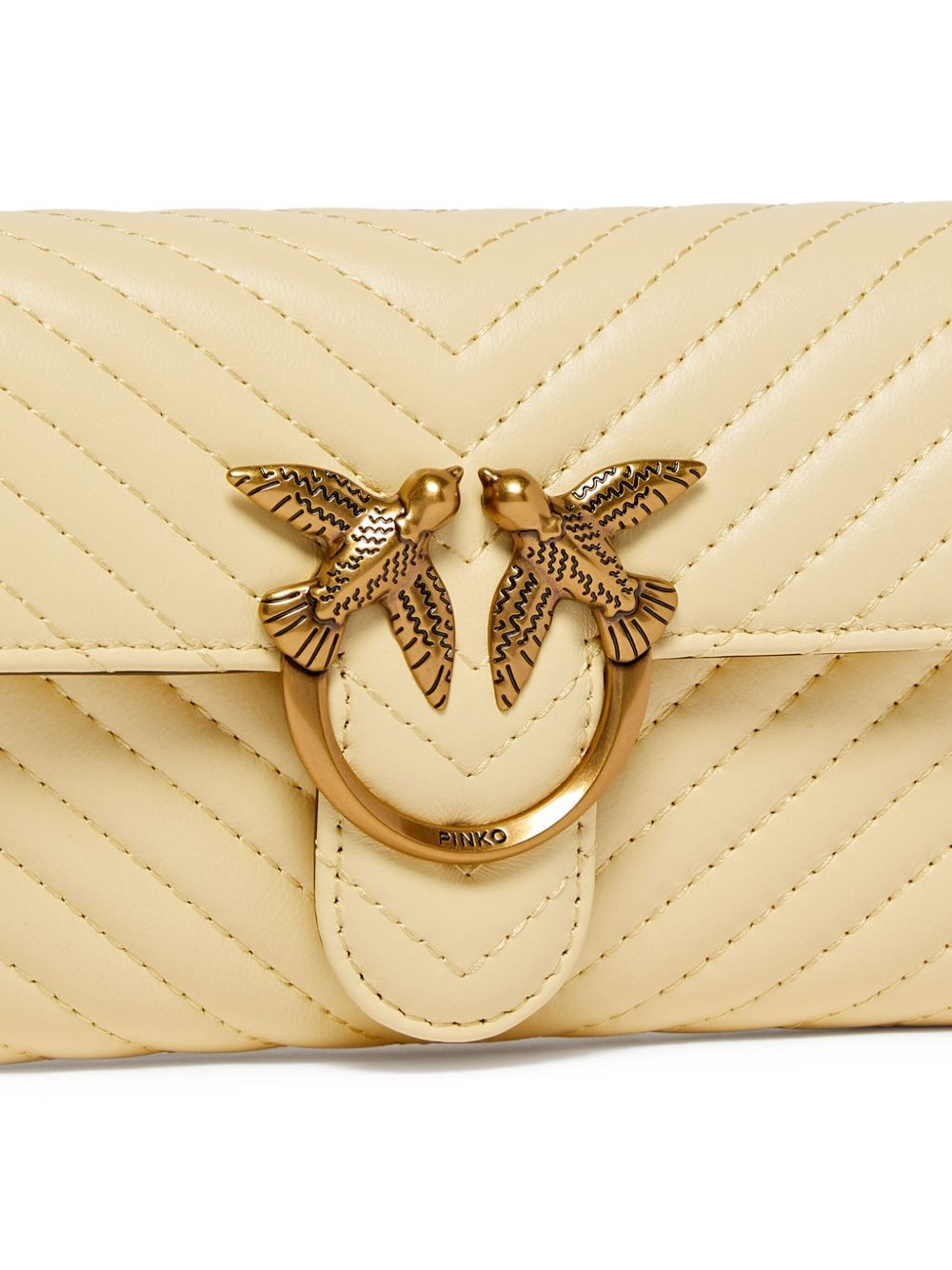 mini Love Bag quilted bird-embellished shoulder bag - 3
