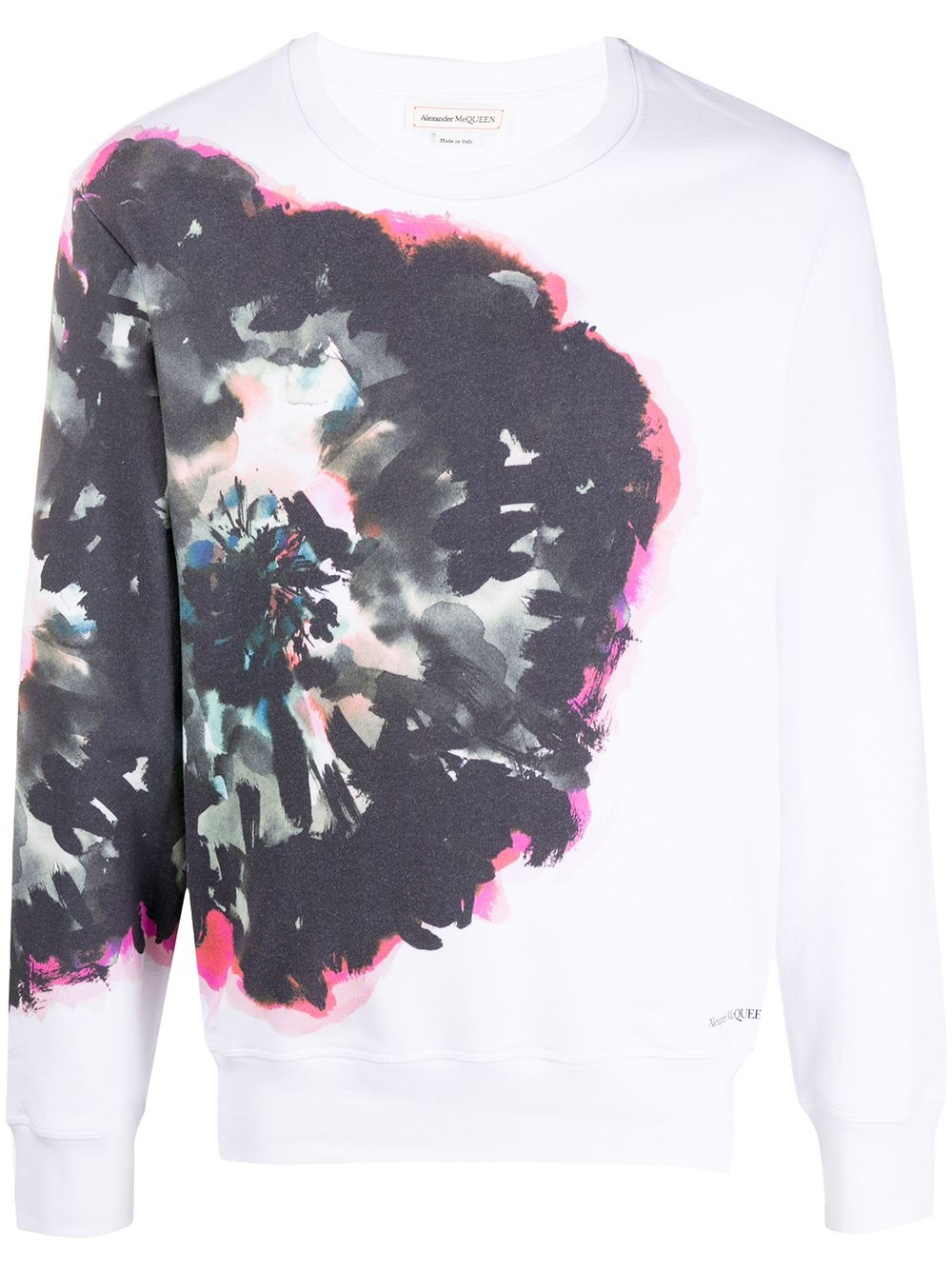 abstract print sweatshirt - 1