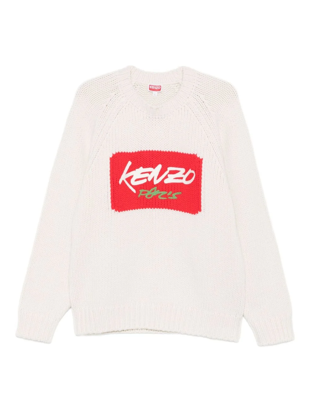 logo-print crew-neck sweater - 1
