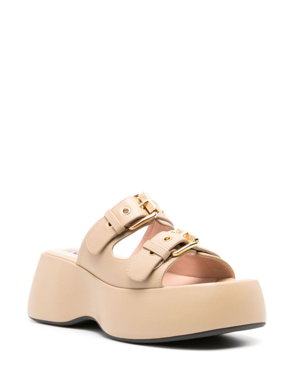 Dolly 75mm leather mules - 2