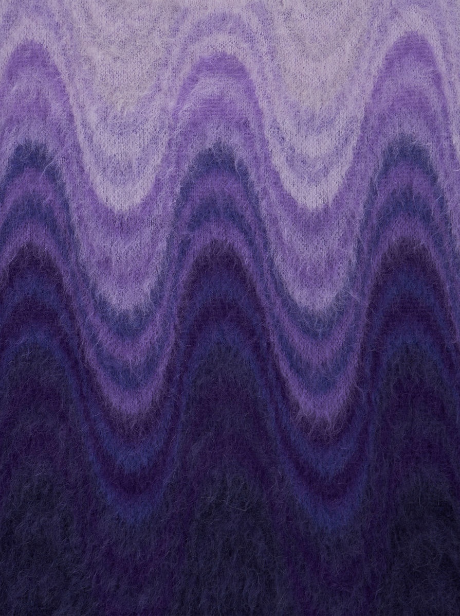 ROUND NECK JUMPER WITH DEGRADÉ WAVES - 7