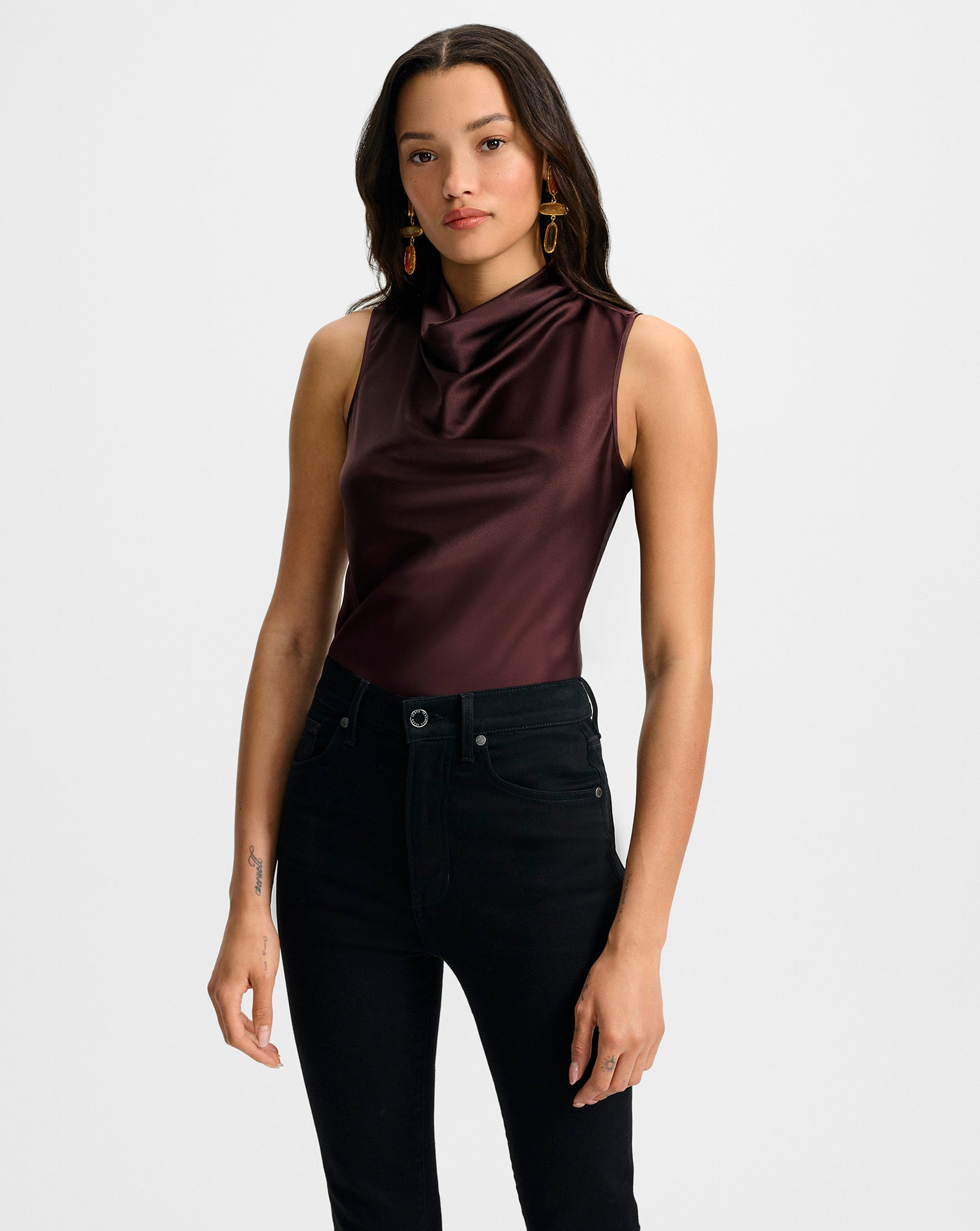 TAM SILK SLEEVELESS TOP - 2