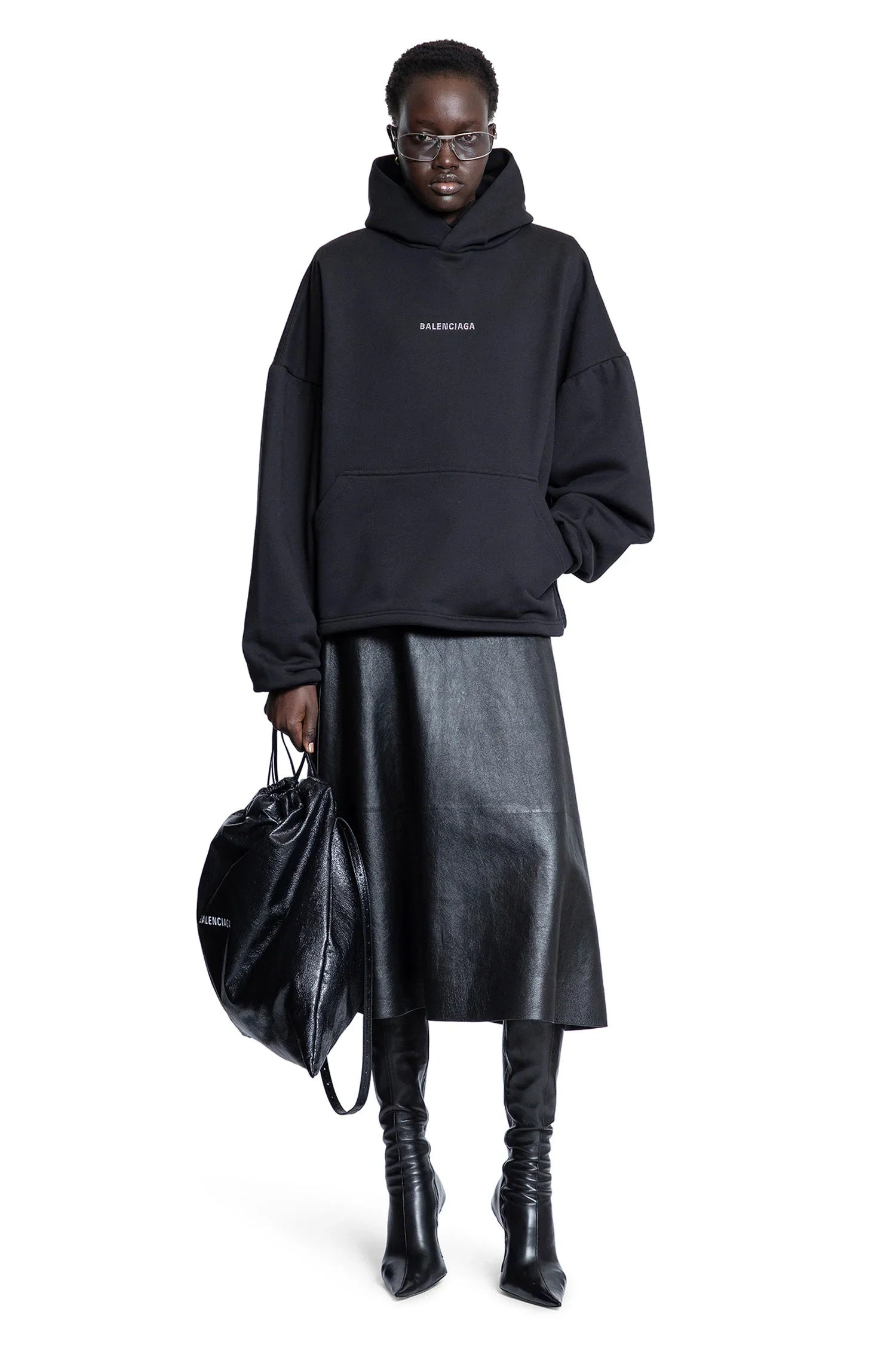 Balenciaga-Back-Strass-Cropped-Hoodie - 4