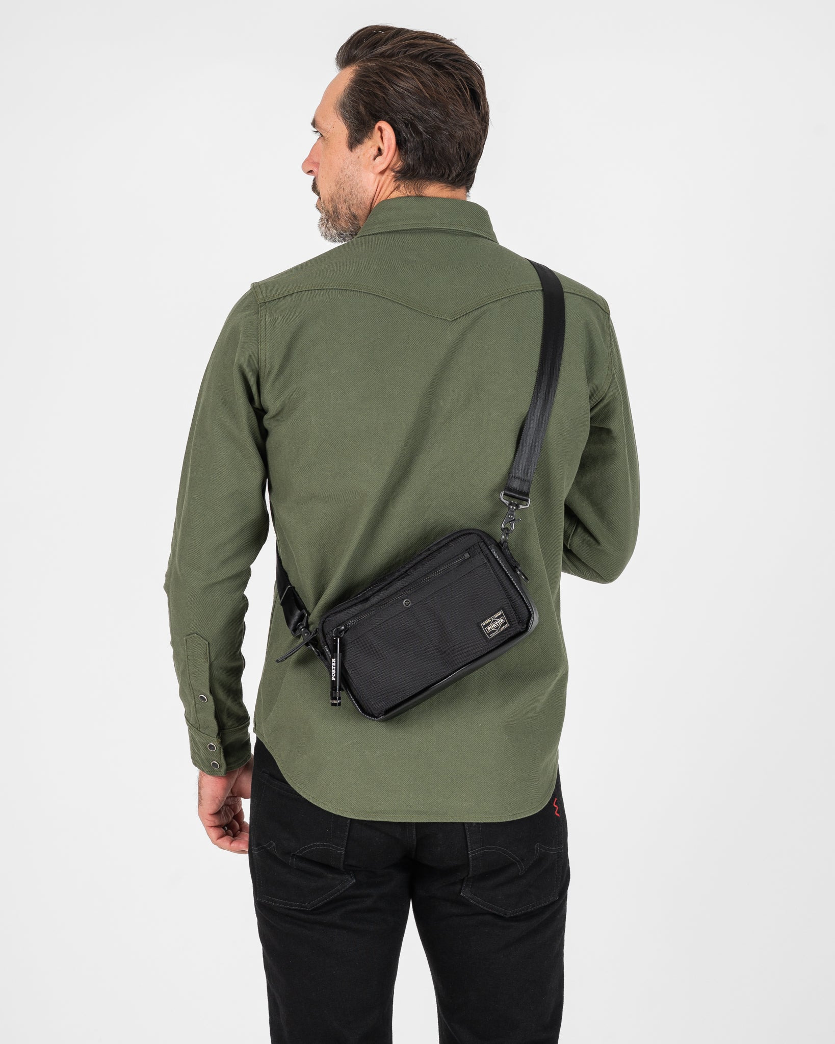 PORTER - YOSHIDA & CO. - HEAT SMALL SHOULDER BAG - BLACK - 3