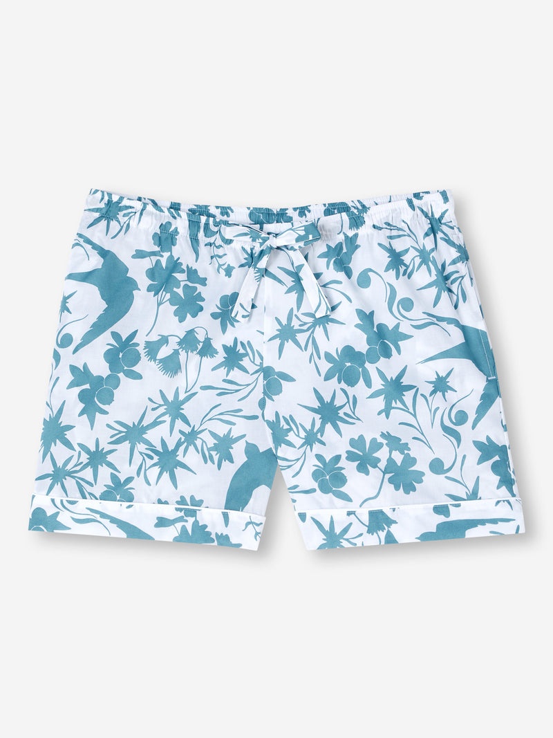 Women's Lounge Shorts Nelson 97 Cotton Batiste Blue - 1