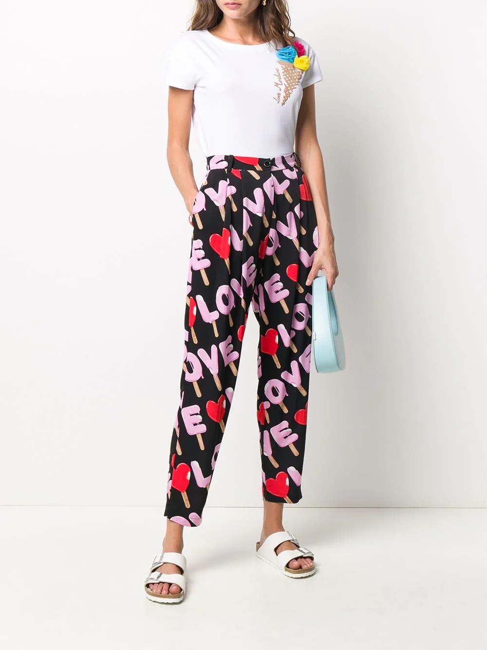 printed tailored trousers - 2