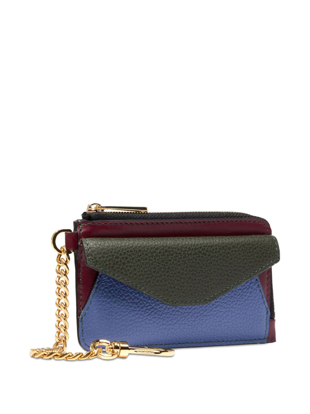 Enveloppe chain-embellished card holder - 3
