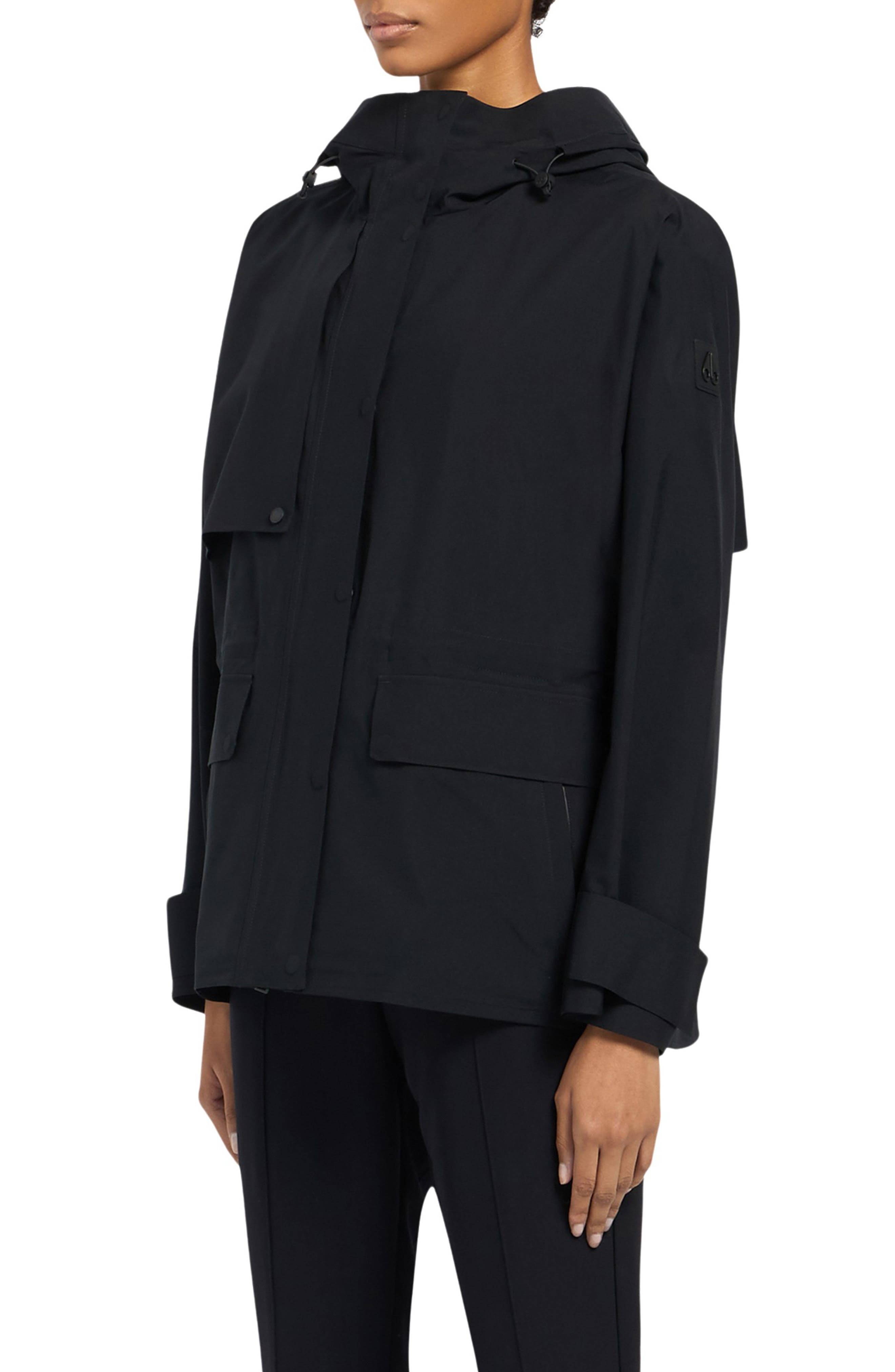 Moose Knuckles Laurier Waterproof Ripstop Jacket in Black at Nordstrom - 3
