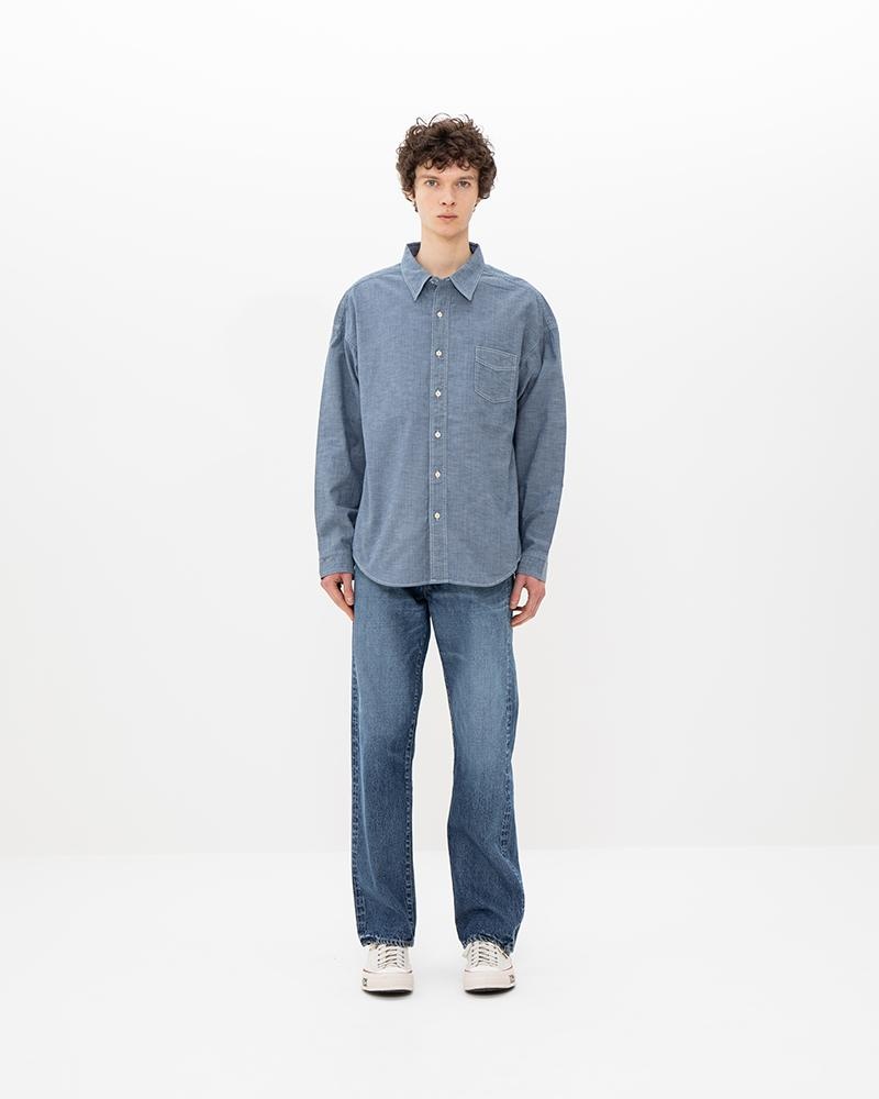 WORKHORSE SHIRT L/S INDIGO - 3