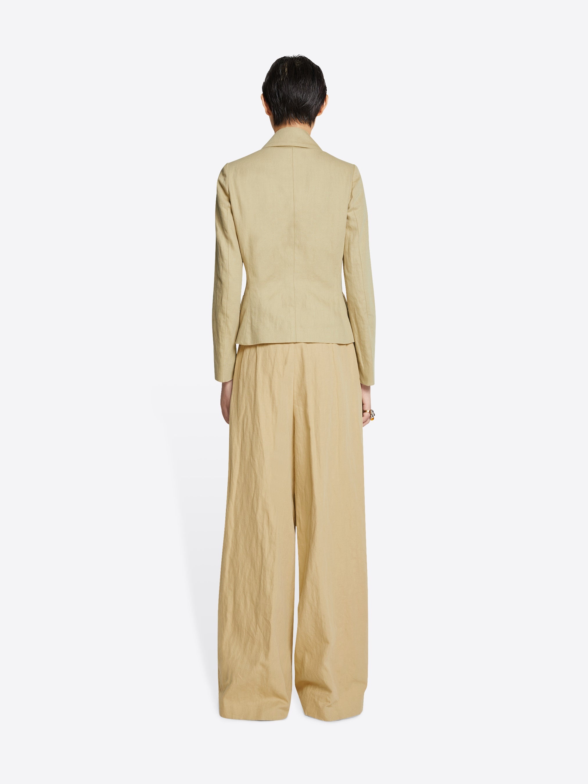 FITTED LINEN JACKET - 4