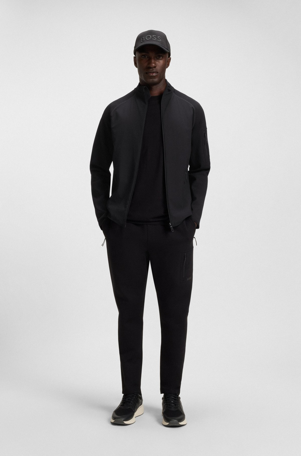 REGULAR-FIT ZIPPER-THROUGH SWEATSHIRT WITH REFLECTIVE DETAILS - 4