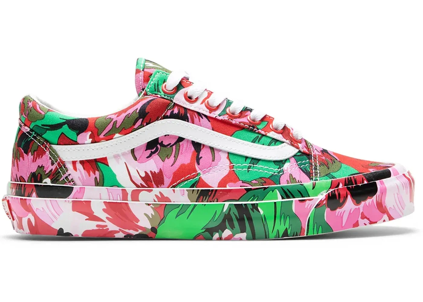 Vans Old Skool KENZO Floral Red White - 1