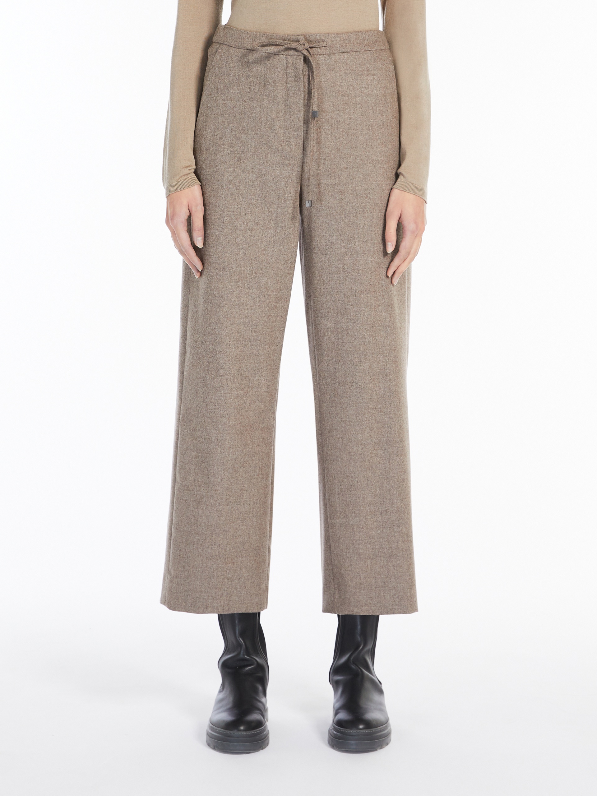 FLORIA Wool flannel trousers - 3