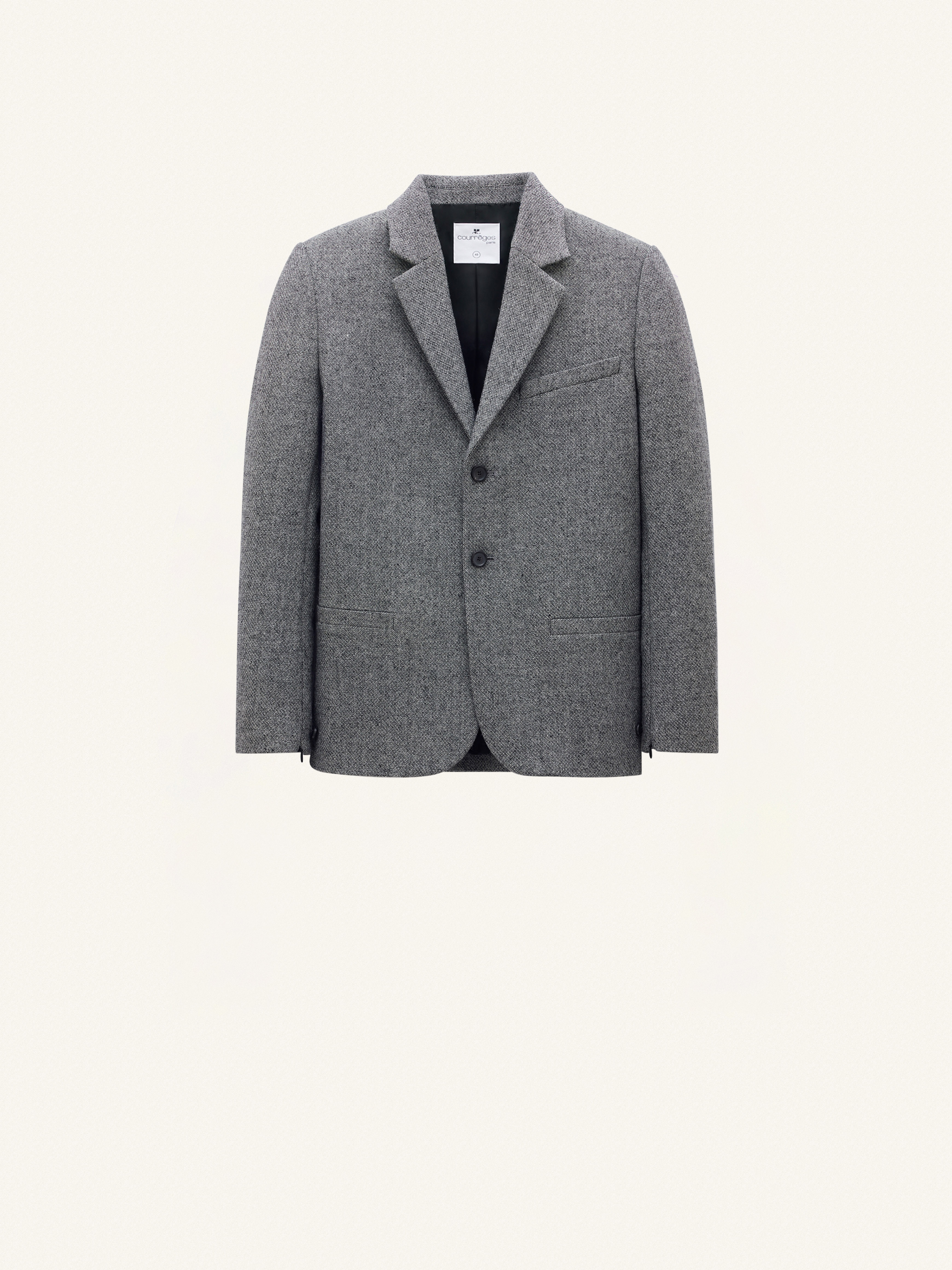 ZIPPED SLEEVES CAVIAR TAILORED JACKET - 1