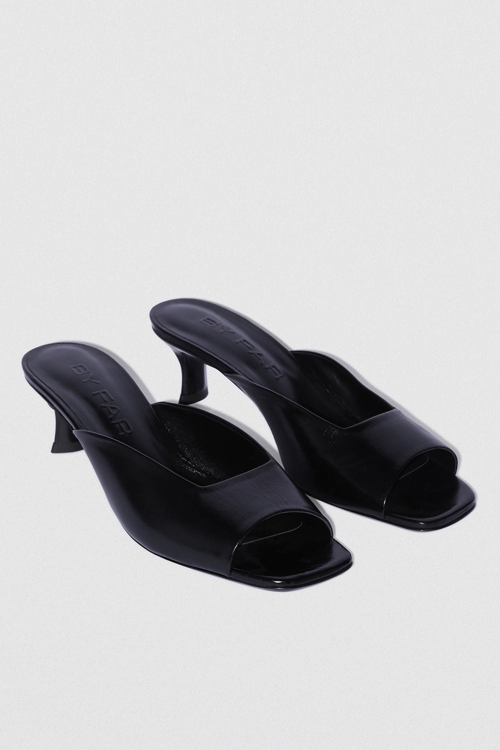 WENDY BLACK CREASED LEATHER - 2