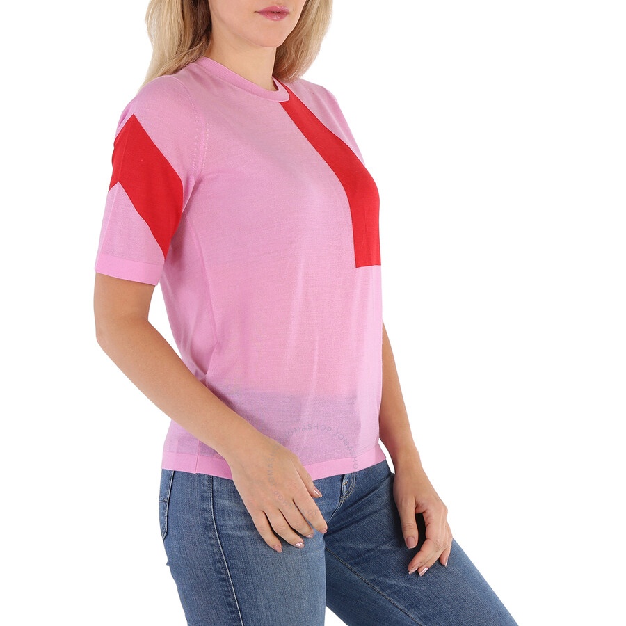 Burberry Ladies Primrose Pink Graphic Mirar Knit Top - 4