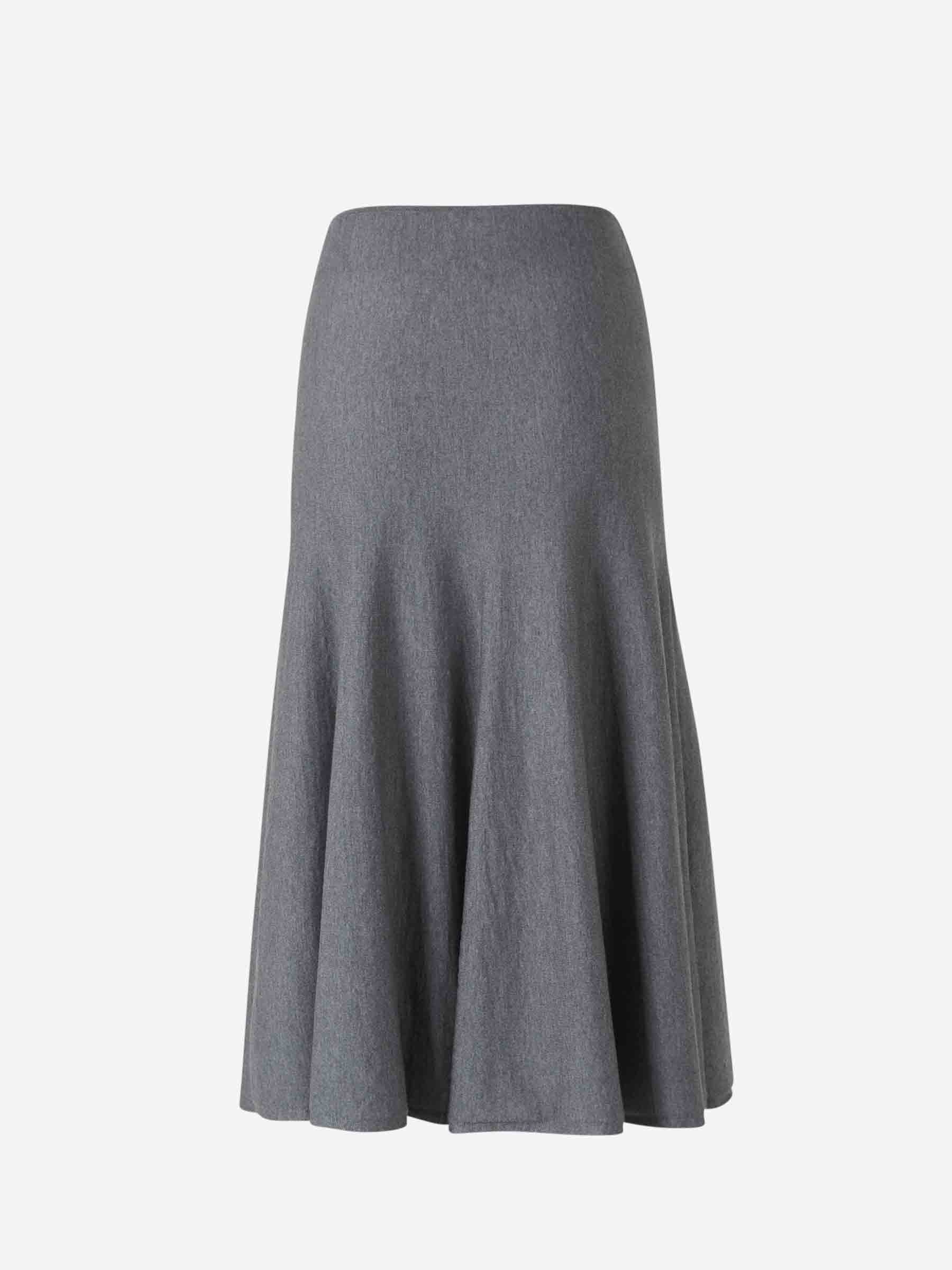 MAYU WOOL MIDI SKIRT - 2