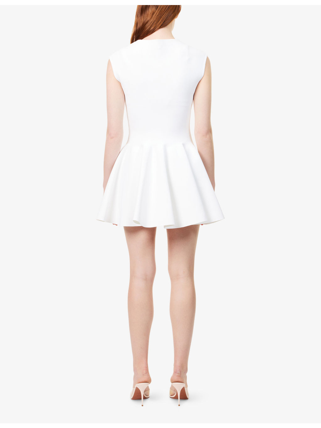 Skater Pleated Knitted Mini Dress - 4