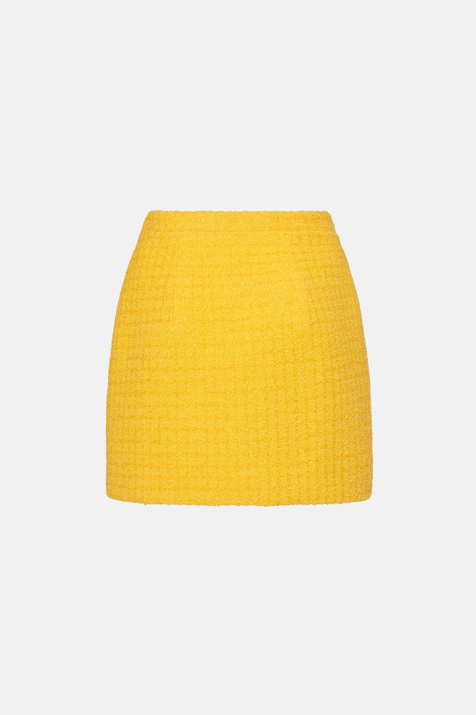 CHECKED TWEED BOUCLE MINI SKIRT - 2