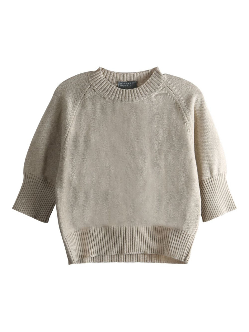 raglan-sleeve wool sweater 1