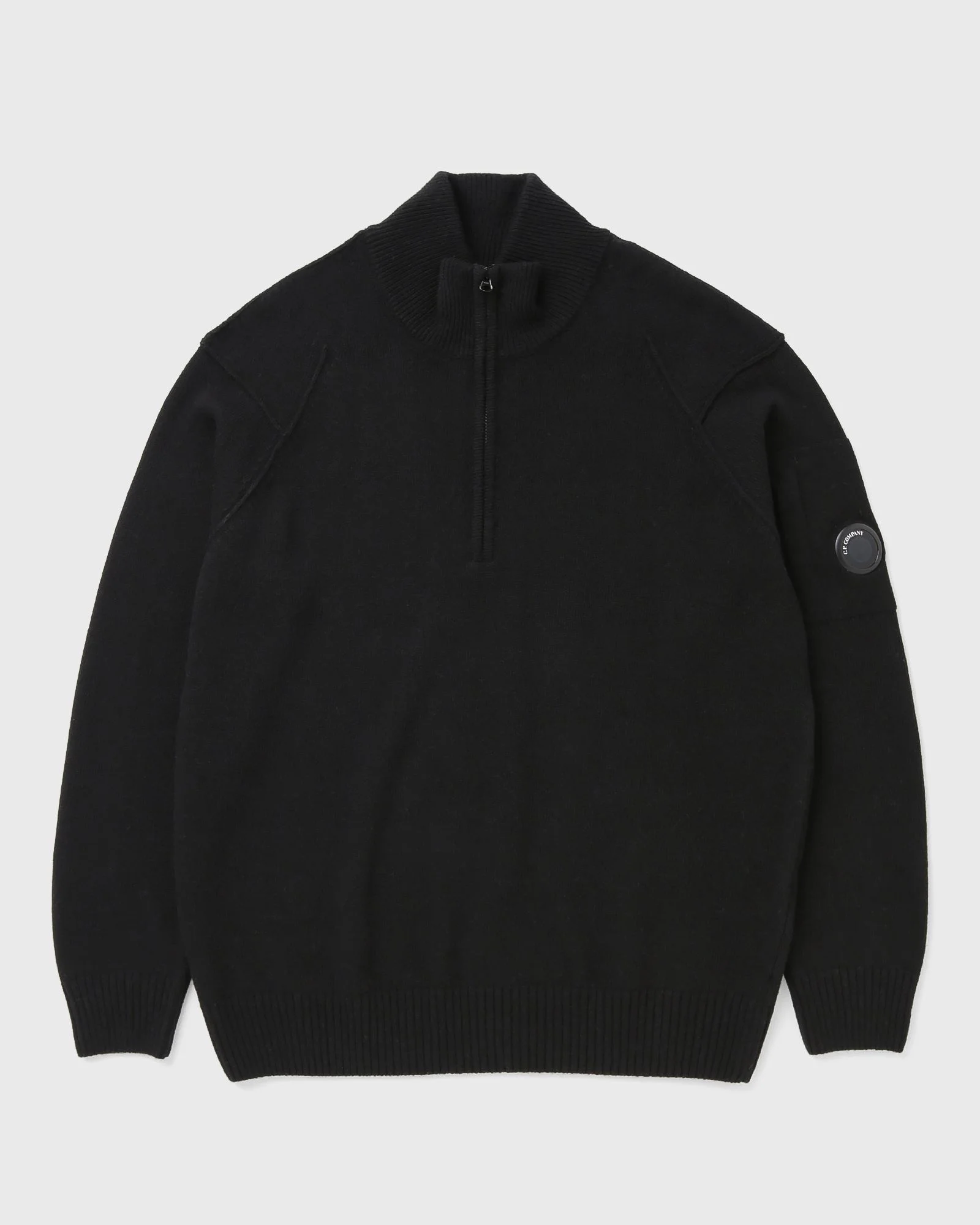 LAMBSWOOL GRS HALF ZIP SWEATER - 1