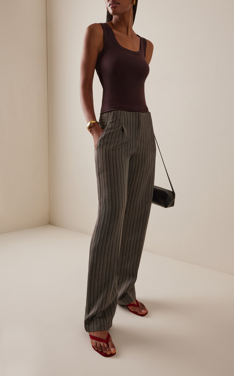 FLORE FLORE Hillie Cotton Tank Top brown outlook