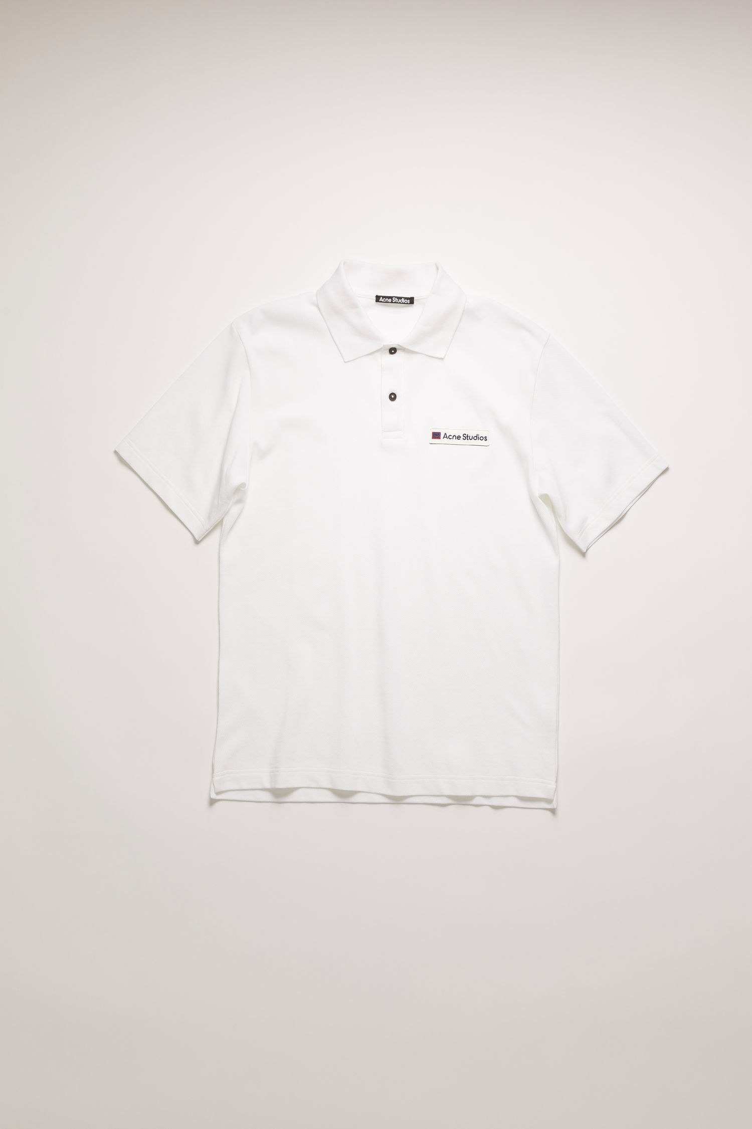 Face patch polo shirt optic white - 1