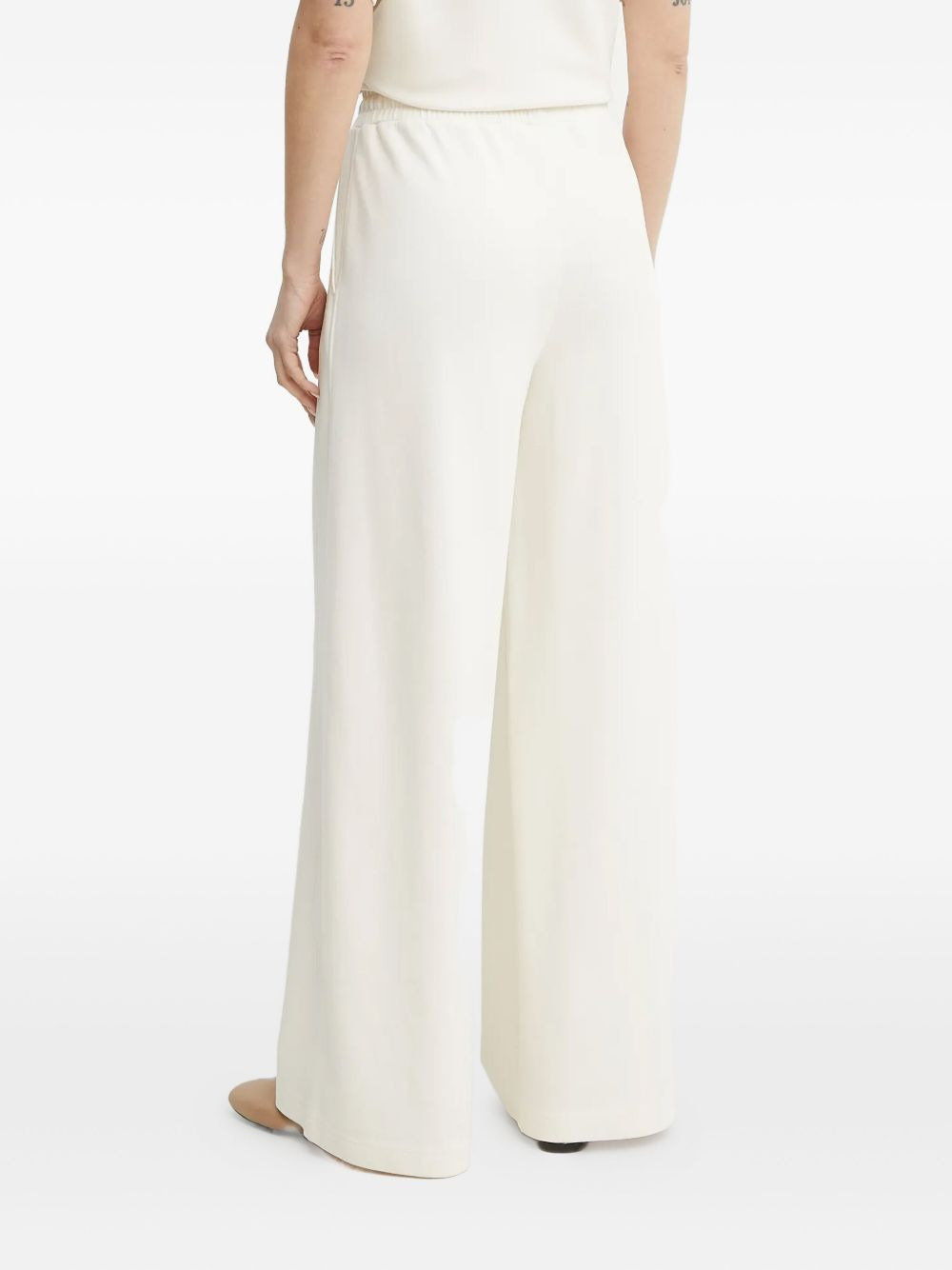 drawstring wide-leg trousers - 3