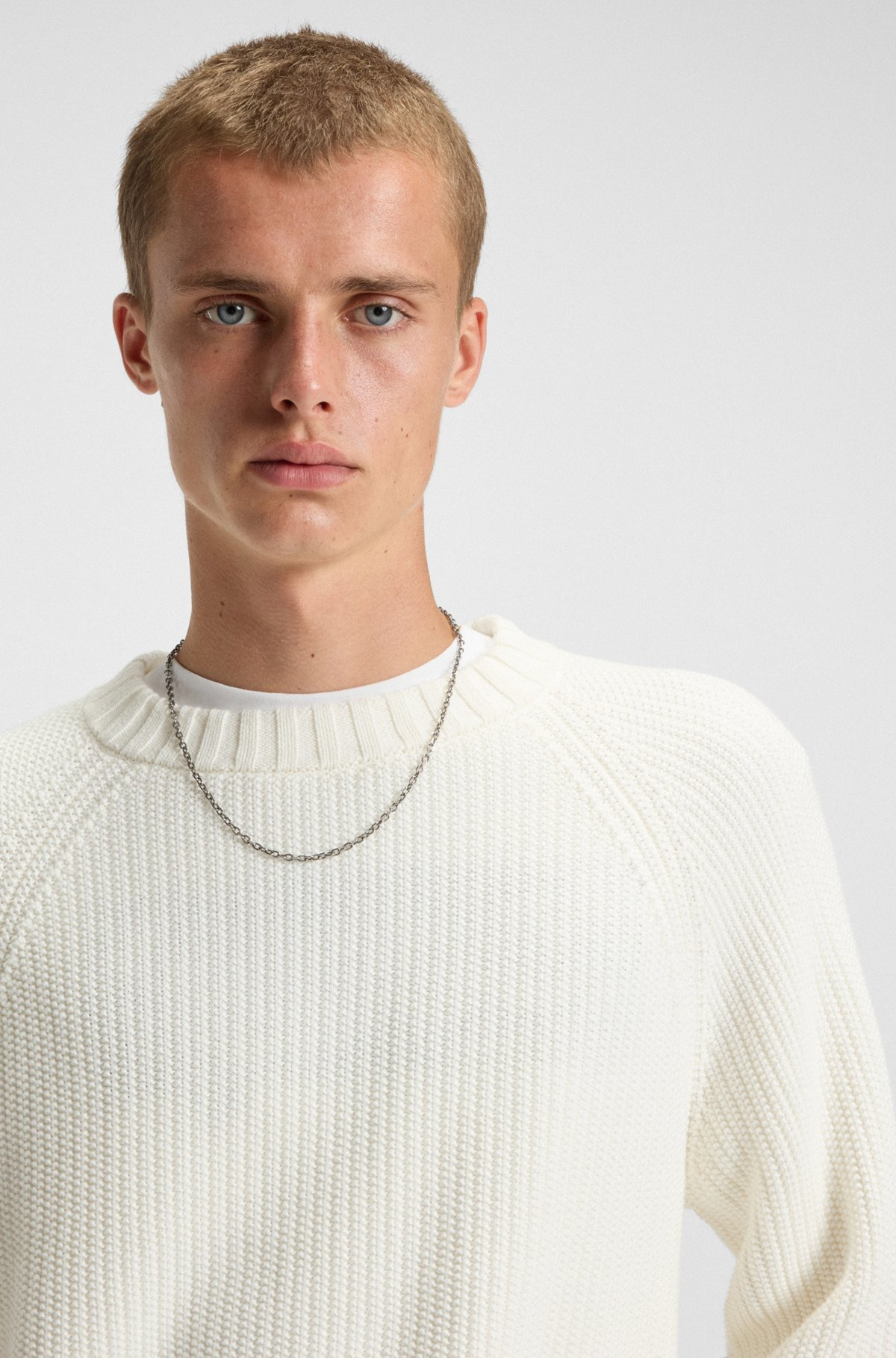 RIB-KNIT SWEATER IN COTTON - 3