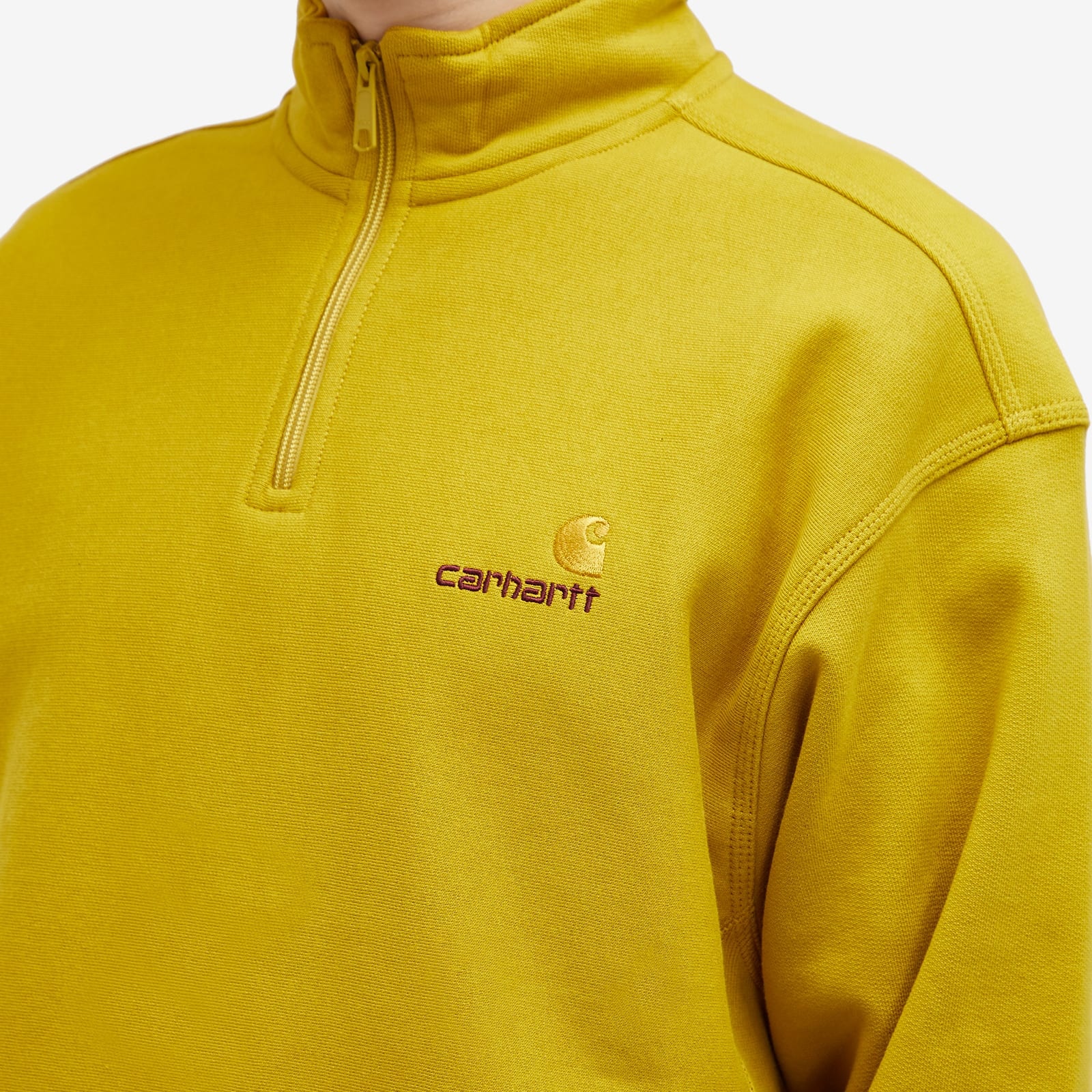Carhartt WIP Half Zip American Script Crew Sweat - 5