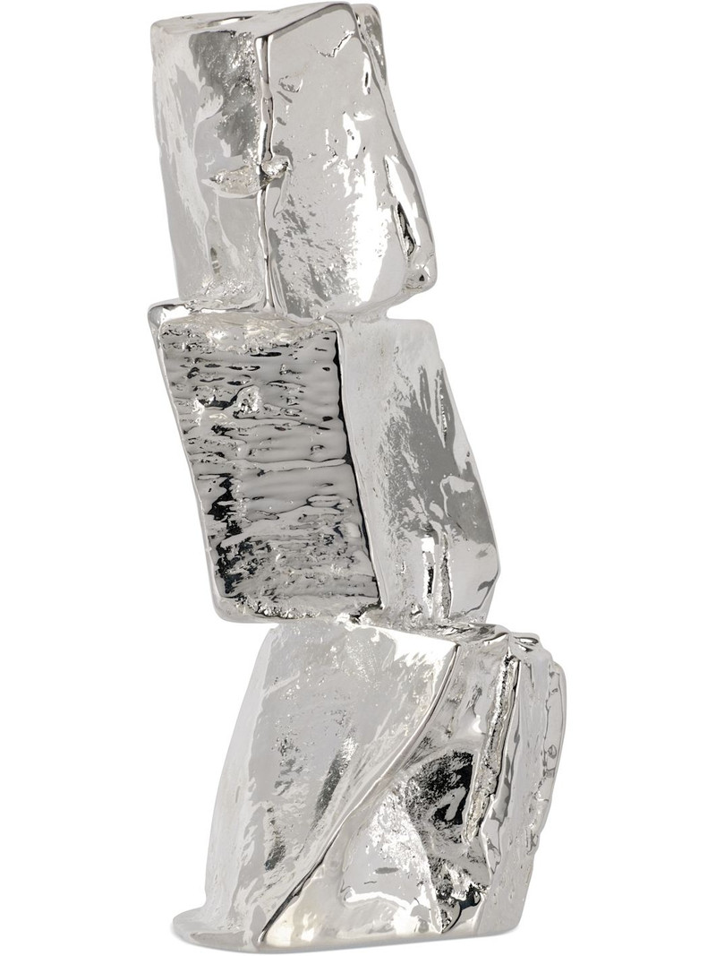 SSENSE Exclusive Silver 'The Totemic Devotion' Candle Holder - 1