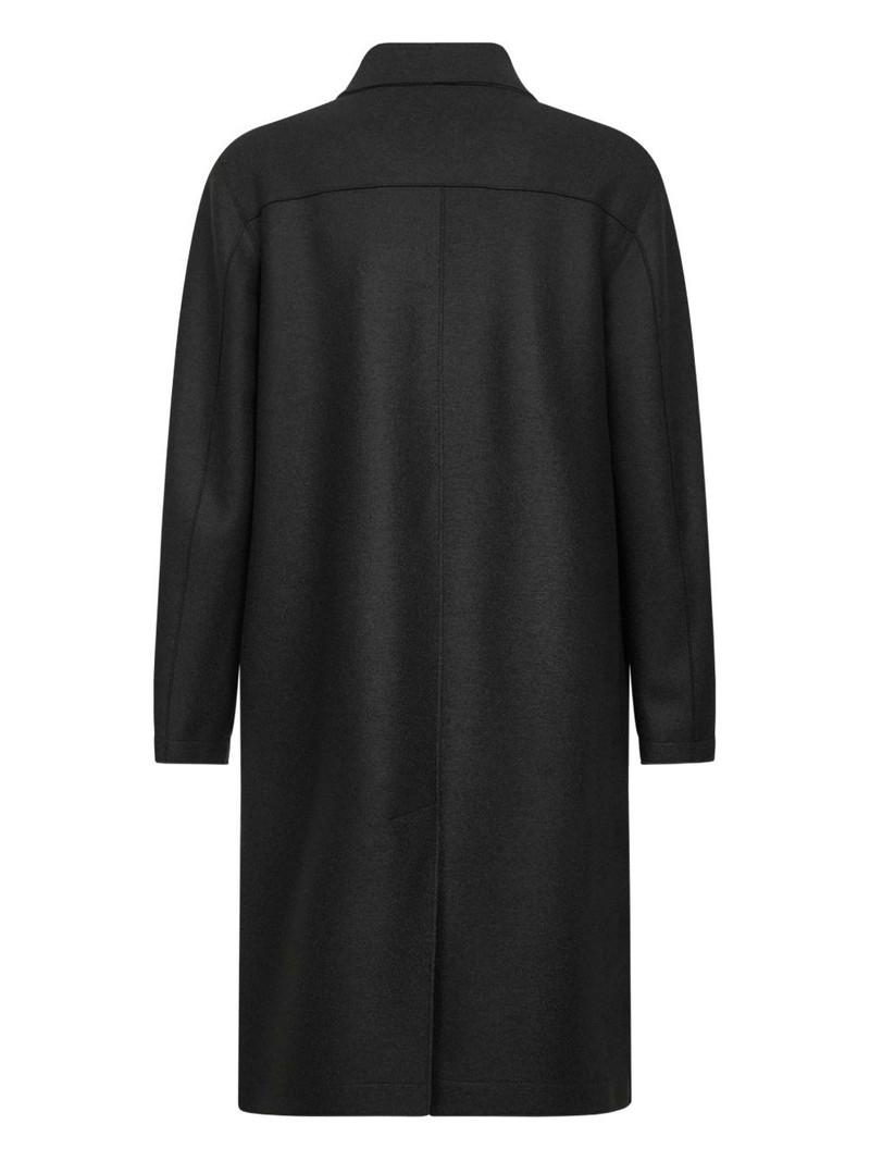 Harris Wharf London three-button wool coat outlook