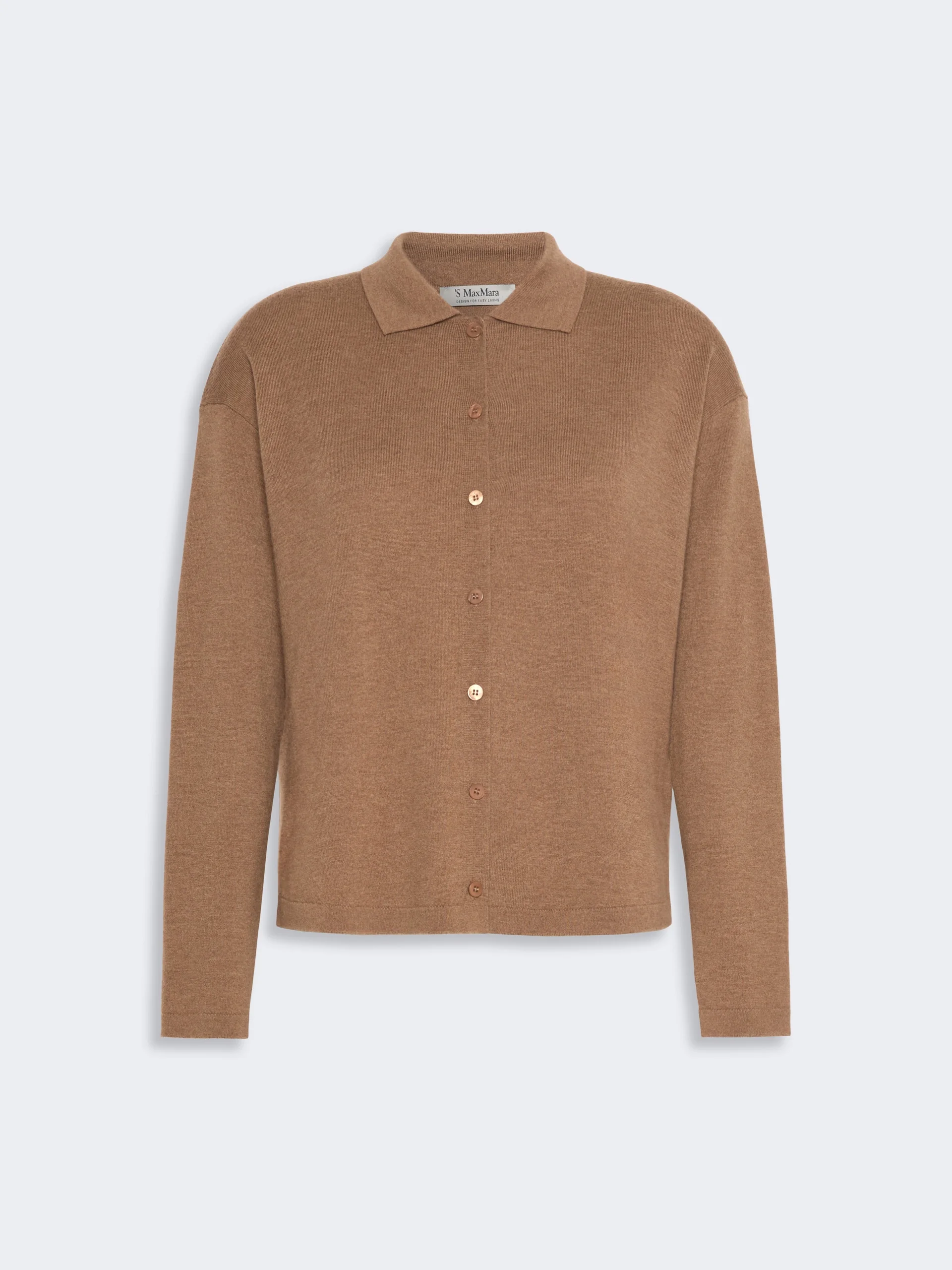 CHIARA Wool yarn cardigan - CAMEL - 1