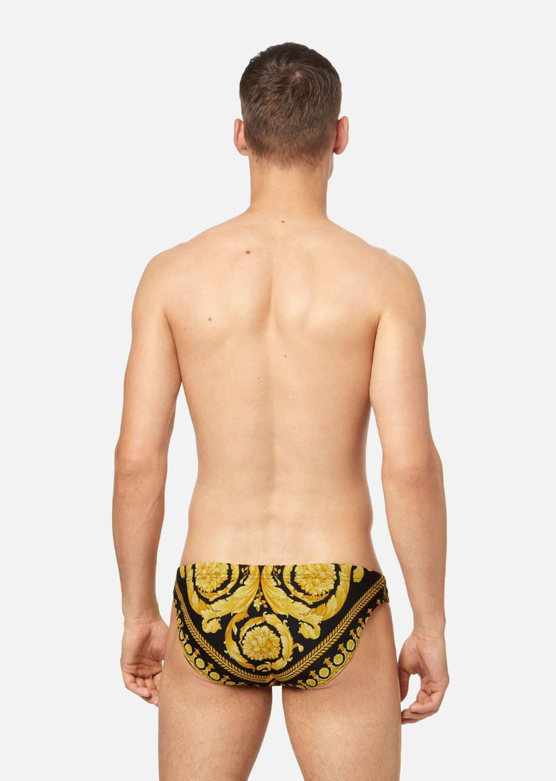 Barocco Print Swim Briefs 3