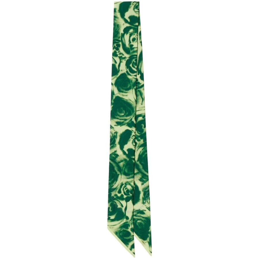 Burberry Rose-Print Silk Scarf - 1