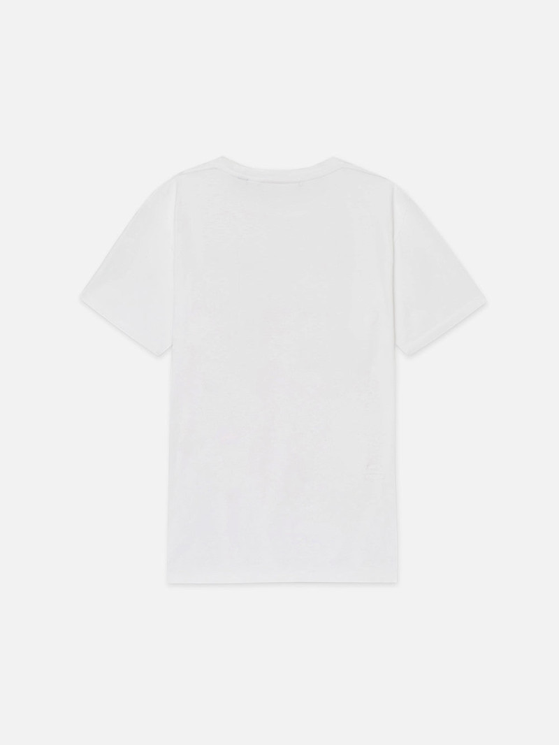 FRAME FRAME LA Logo Tee in White outlook