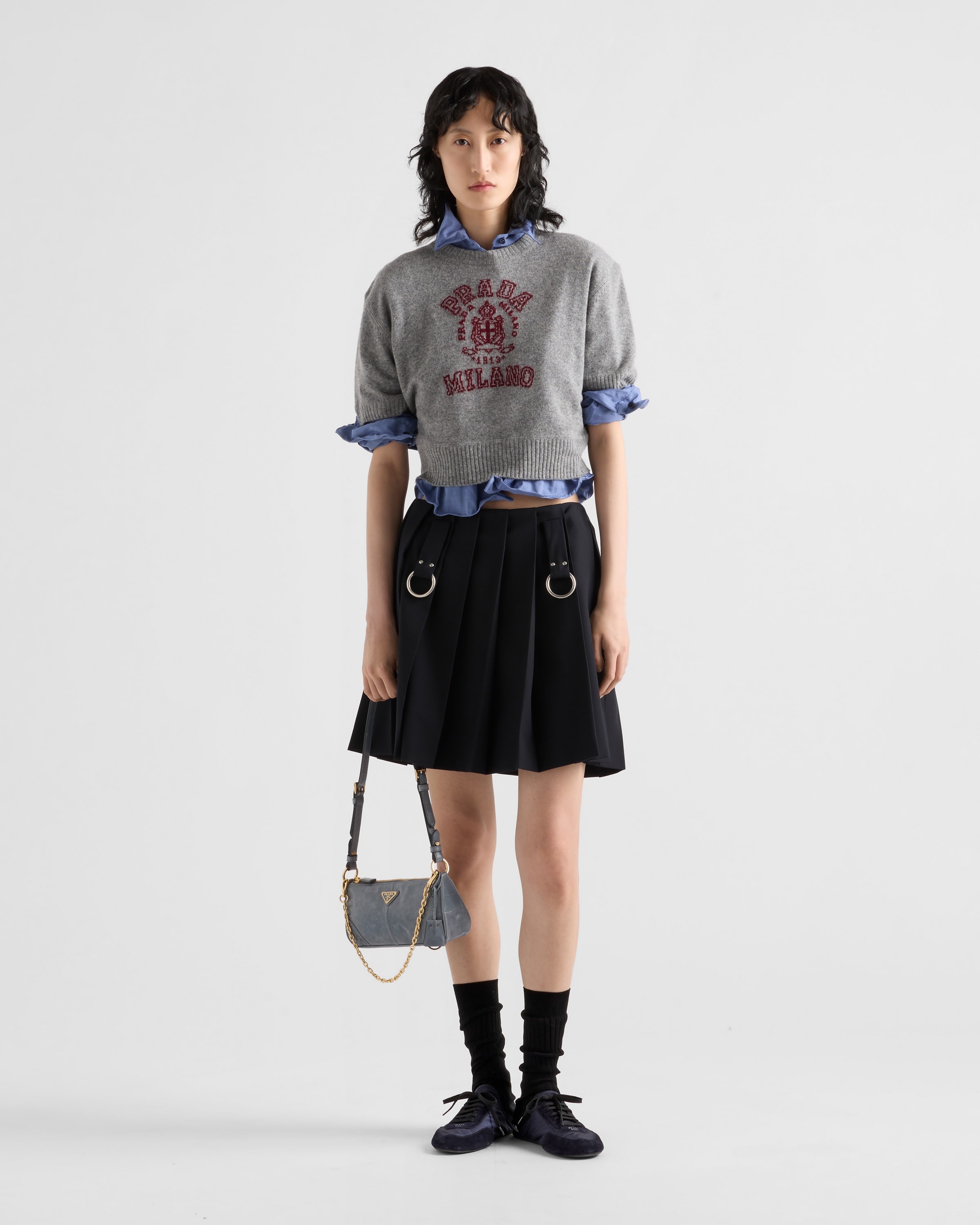 Wool and cashmere intarsia sweater - 2