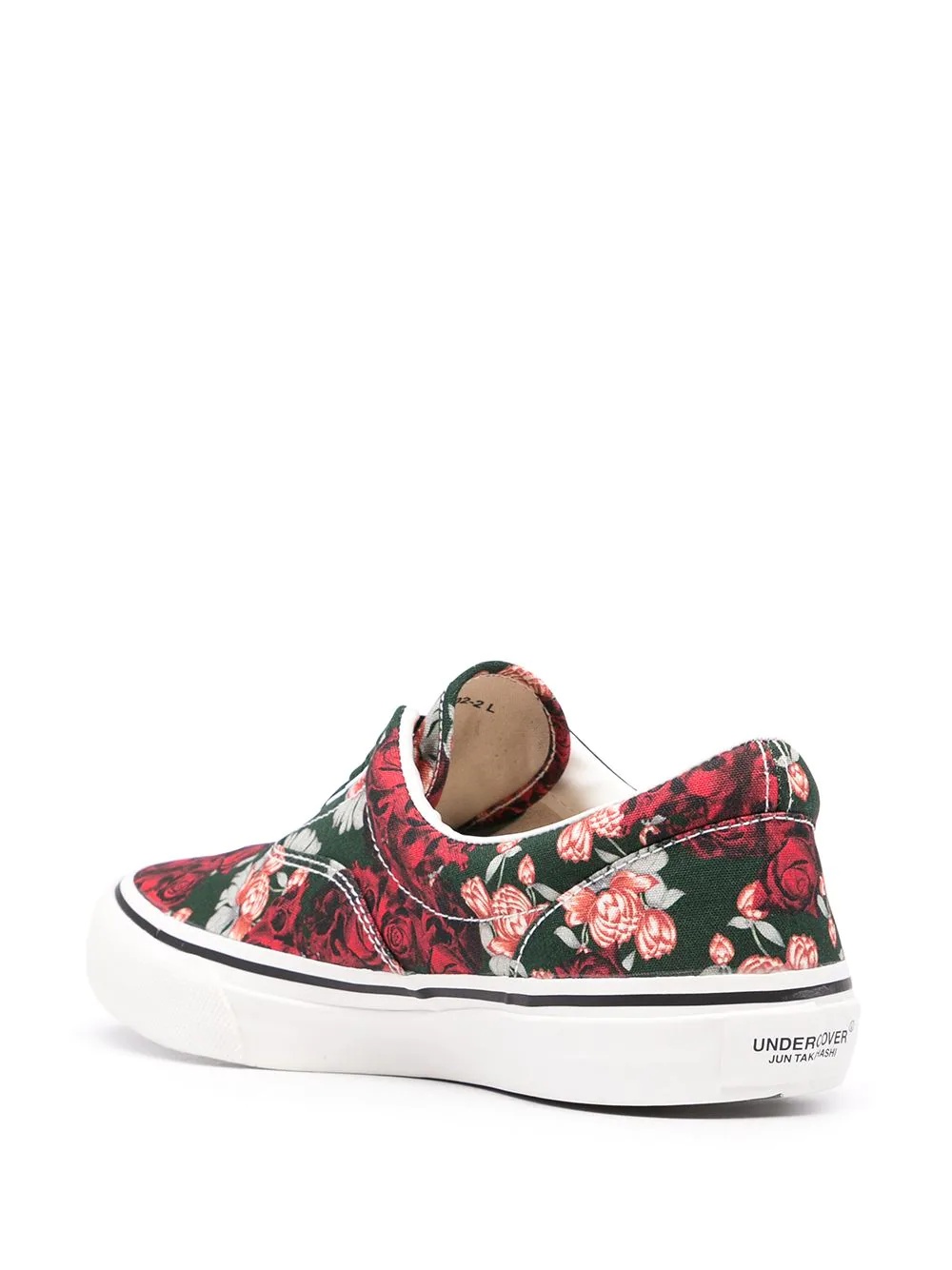 floral-print low-top sneakers - 3