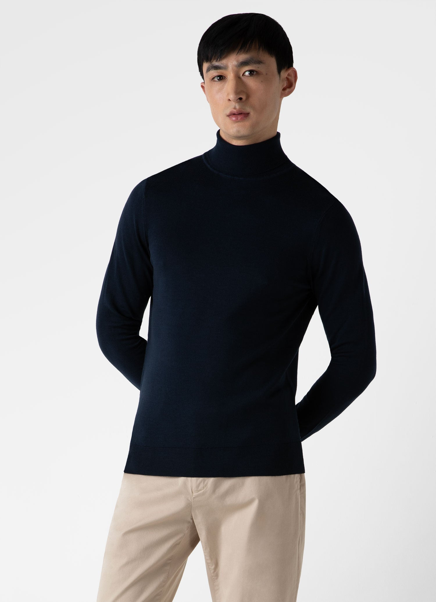 Fine Merino Wool Roll Neck - 2